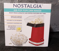 Nostalgia Air Pop Popper Hot Air Popcorn Machine APH16RBRD New, Open Box