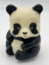 RARE 1975 R Dakin Co Rubber Vinyl Plastic Panda Bear 3.5  Toy