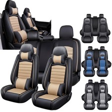 For Lexus Car Seat Covers Leather 5-seats Front Rear Full Set Protectors Pad Mat