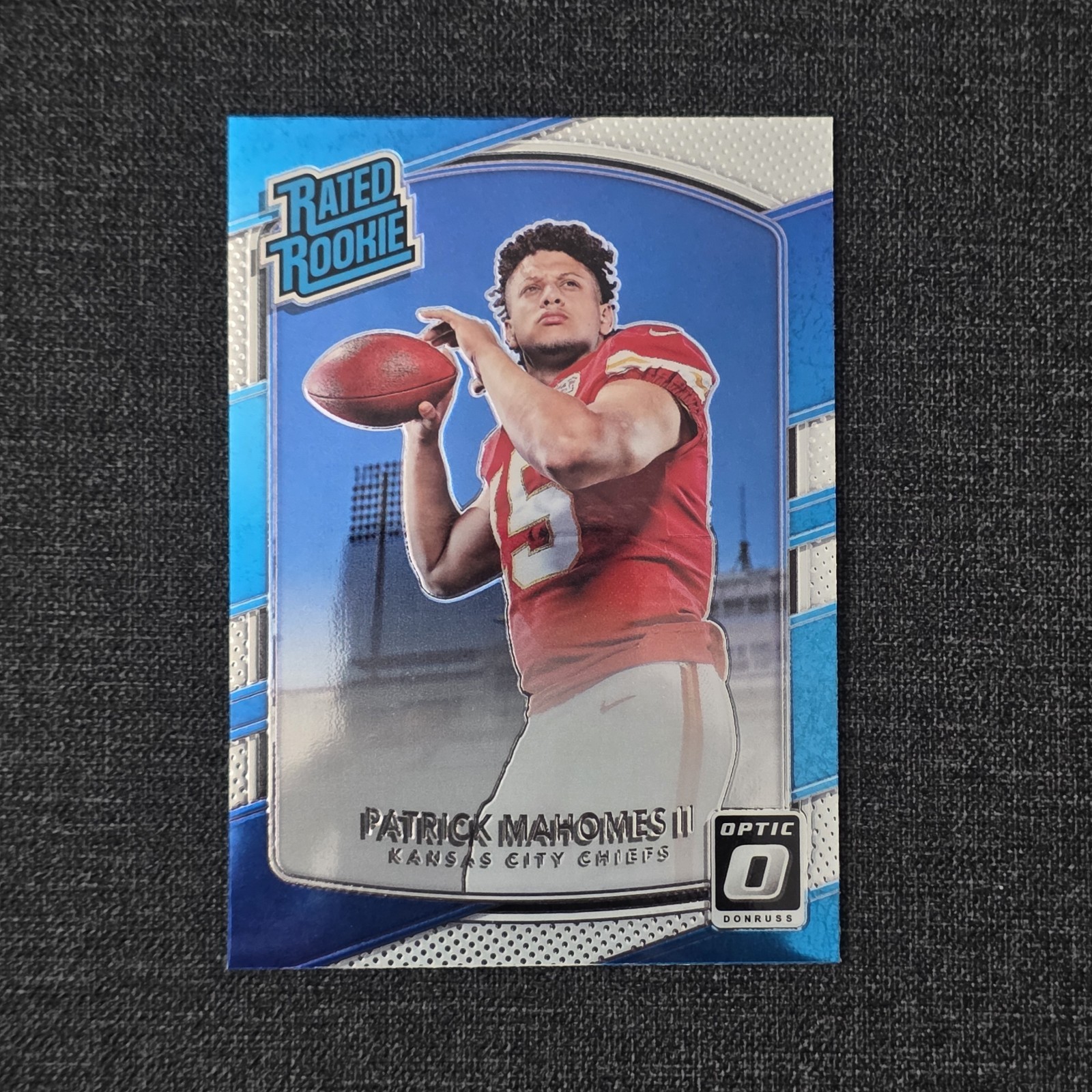 2017 Panini Donruss Optic Football 177 PATRICK MAHOMES II rated rookies (RC)