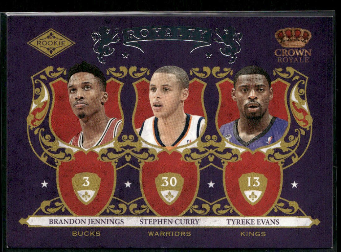 2009-10 Panini Crown Royale #1 Jennings Stephen Curry Evans Rookie Royalty