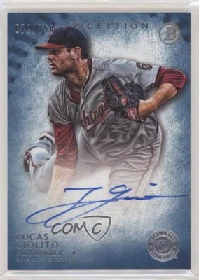 2015 Bowman Inception Prospect Blue 72/150 Lucas Giolito #PA-LG Auto 4l3
