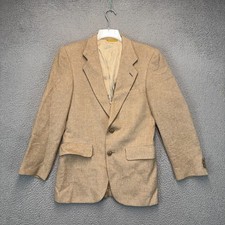 Kuppenheimer Premier Edition Blazer Mens Sz 38 Tan Two Button Union Made USA