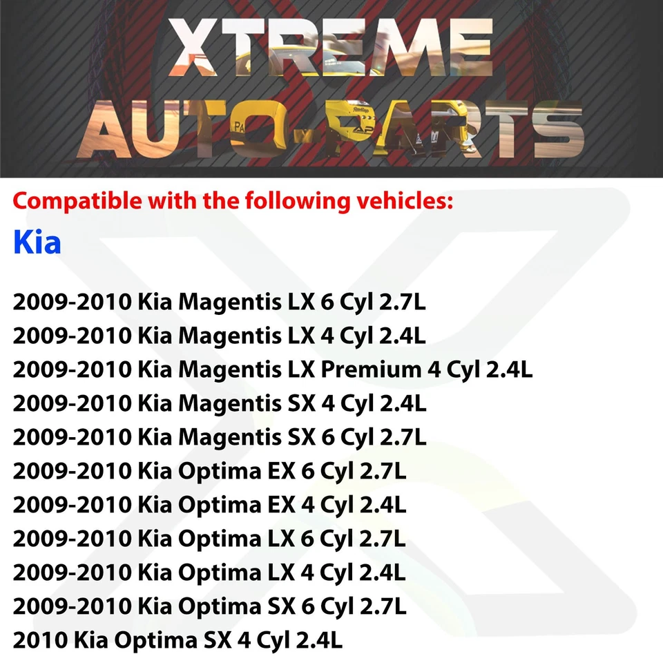 Front Fog Lights Cover Black Left & Right Side For 2009-2010 Kia Optima Magentis Foto 3 de 4