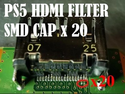 PS5 Playstation 5 HDMI Port Capacitor 100nf 0.1uf 16v 0201 Capacitor SMD