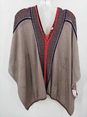 Pre-Owned Boston Proper Purple Size XS/S Printed Poncho Sweater