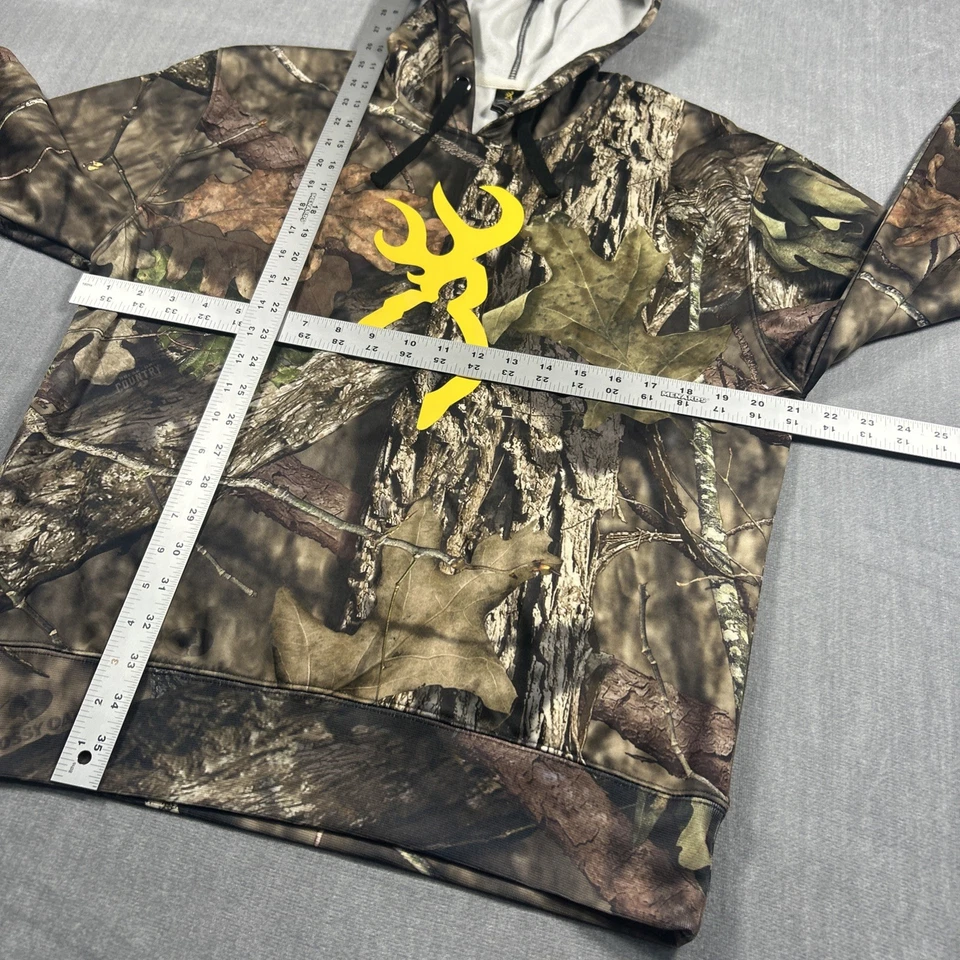Browning Realtree Camo Tech Hoodie Men’s Small Hunting Deer Mossy Oak - Image 4 of 4