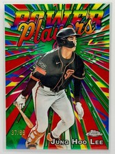 2025 Topps Chrome Update Jung Hoo Lee Power Players Green Refractor 37/99 PP-43