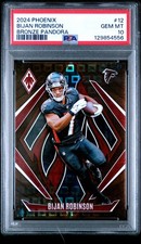 2024 Panini Phoenix #12 Bijan Robinson Bronze Pandora PSA 10 #/33