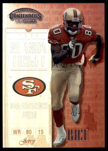 Jerry Rice #47 1999 Playoff Contenders Ssd card