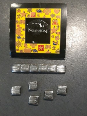 Original italienische Nomination Ersatzglieder für Armband mit Schriftzug 