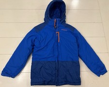 Columbia Lightning Lift Insulated Hood Zip Jacket Coat Puffer Blue Boys Sz Large