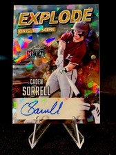 2026 Leaf Metal Caden Sorrell Explode Onto the Scene Auto Super Prismatic Gold 1