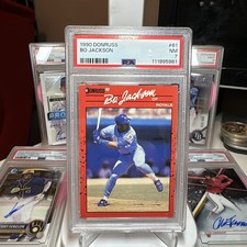 1990 Donruss Bo Jackson PSA 7 Kansas City Royals #61 Baseball Card