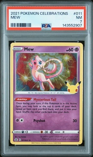 2021 POKEMON CELEBRATIONS #011 MEW PSA 7