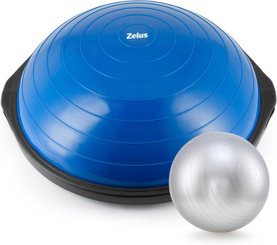 25In. Balance Ball | 660Lb Inflatable Half Exercise Ball Wobble Board Balance Tr
