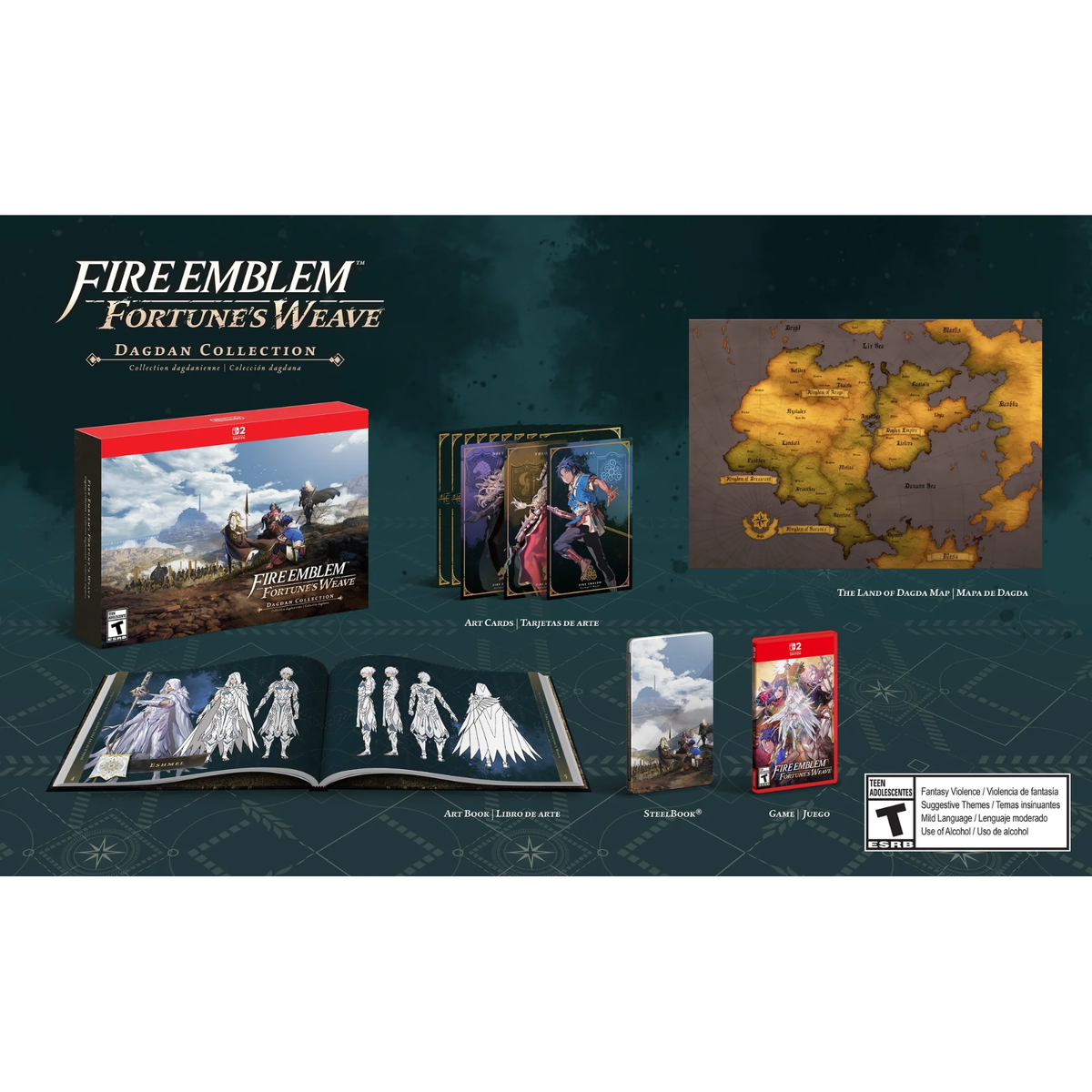 Fire Emblem Fortune's Weave Dagdan Collection Steelbook ArtBook