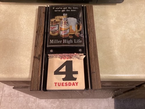 Vintage 1960-70’s? Miller High Life daily wall calendar