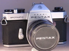 Classic Asahi Pentax Spotmatic SP II + Asahi 55mm lens, Excellent, Working!