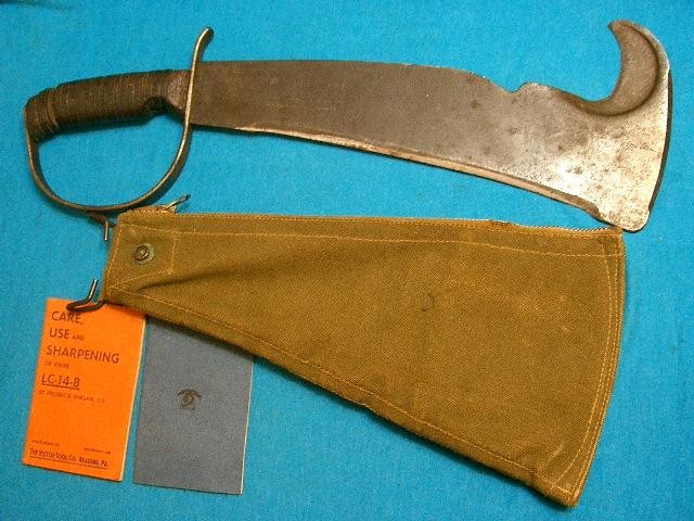 VINTAGE WW2 VICTOR WOODMANS PAL 280 KNIFE SET JUNGLE MACHETE