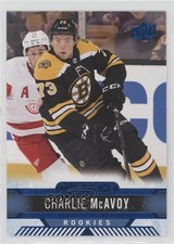 2017-18 Upper Deck Overtime Rookies Blue Foil Charlie McAvoy #110 xp6