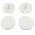 4pcs PAR015 Round White Plastic Bumper Kit for Toilet Seat Cover