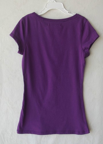 Camiseta Epic Threads Niñas Púrpura Liso Mangas Cortas Talla Mediana Nueva con Etiquetas G82364 - Imagen 2 de 3