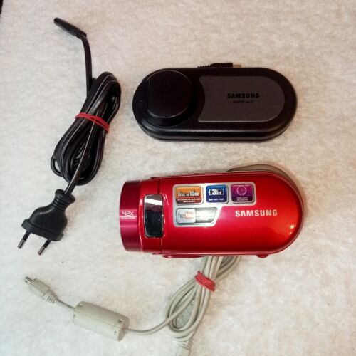 Samsung SMX-F30R/col Camcorder Digital Video Camera SD CARD -Red,Tested,charger - Picture 2 of 13