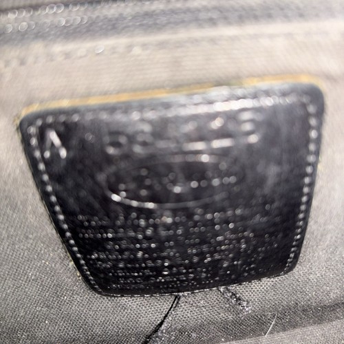 Brighton Chantilly Vintage schwarz Leder Kroko Umhängetasche Handtasche - Bild 9 von 13