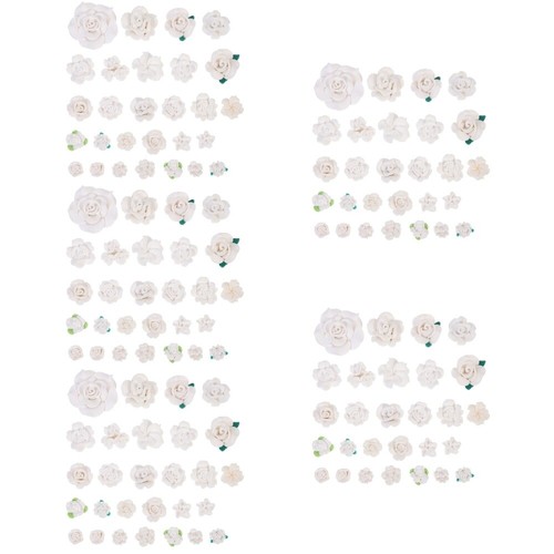 5 Pieces Weiche Keramikblüten Verzierungen Blumenanhänger Aus Ton Bastelzauber - 第 9/12 張圖片