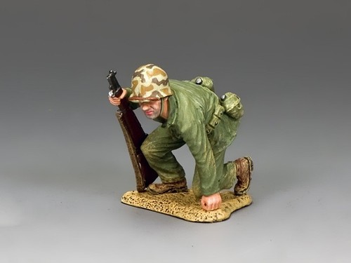 King and Country USMC037 - Marine Ready to Move - USMC37 Diecast Metall Figur