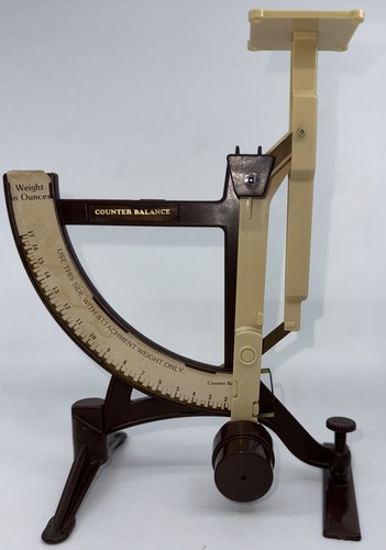 Vintage Counter Balance Scale: Postal Ounces Metric And Troy Hard Plastic