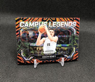 2024 PDP Zach Edey  CAMPUS LEGENDS  TIGER STRIPE SSP CASE HIT Rookie Card #8  