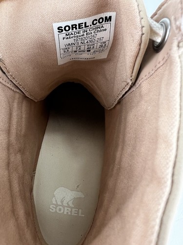 Sorel Women Boots Joan of Arctic Lexie III Wedge Natural Tan Size 9.5 - Picture 6 of 22