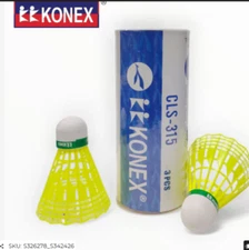 Konex CLS-315 Plastic Badminton Shuttlecock 3 PCS