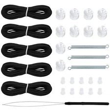 RV Pleated Shade Repair Kit with Wire Restring Tool Camper Window Shades Blinds