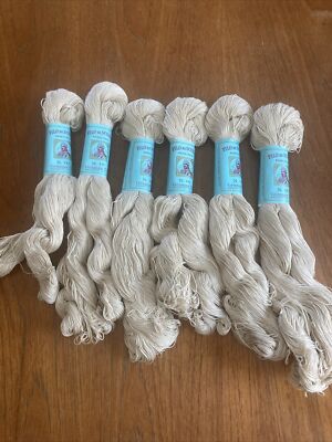 6 Bundles - Filo Di Scozia Crochet Thread/Yarn, Brunette, N. 16, 50 Grams Each