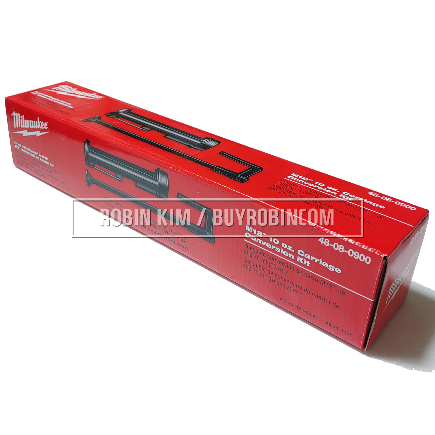 Milwaukee* 48-08-0900 Standard 10oz Cartridge Conversion Kit for M12 Caulk Gun