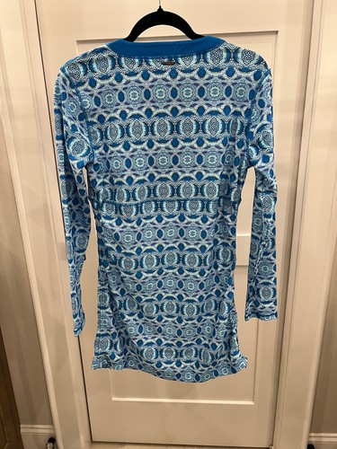 NWT Cabana Life Talbots Tunic L/S Swimsuit Multicolor Print UPF50+ Size M - Picture 3 of 4