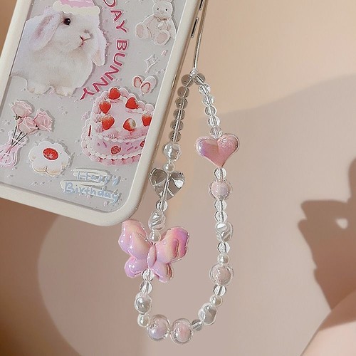 Beaded Phone Lanyard Bohemia Phone Case Chain Straps Phone Anti-lost Rope - Photo 11 sur 16