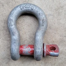 Crosby Anchor Shackle Bolt Type Number 58 - 3 1/4 Galvinized Steel Heavy