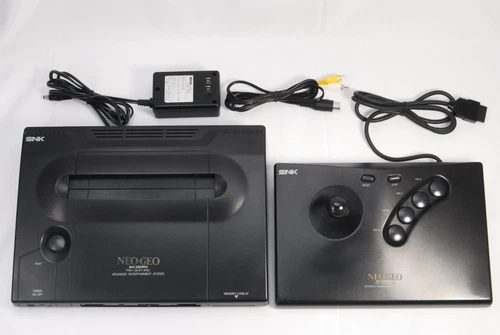 Neo Geo AES Console Max 330 Mega PRO-POW2 w/Controller Cables Japan SNK Tested