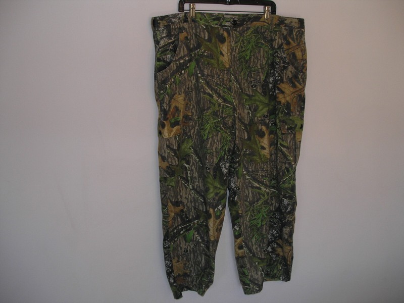 Vintage Mossy Oak FieldStaff Mens 46 Camo Cargo Pocket Adjustable Waist