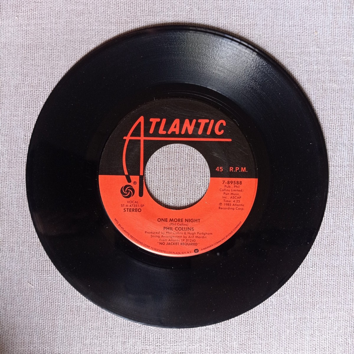 Phil Collins – One More Night Vinyl 7