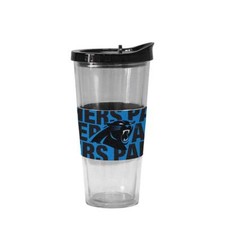 NFL Carolina Panthers Bold Slider Top Tumbler with Neoprene Sleeve, 22oz S214