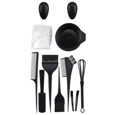 1 Set Hair Color Mixing Kit Hair Dye Kit Hair Dye Bowls Brushes Ears Covers