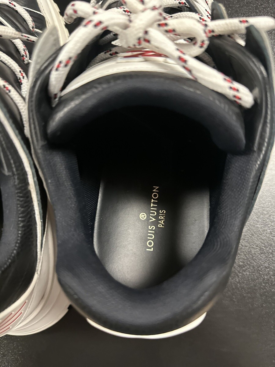 Size 8LV/9US- Louis Vuitton White Black Red Zig Zag Sneakers Size 8LV/9US- Louis Vuitton White Black Red Zig Zag Sneakers