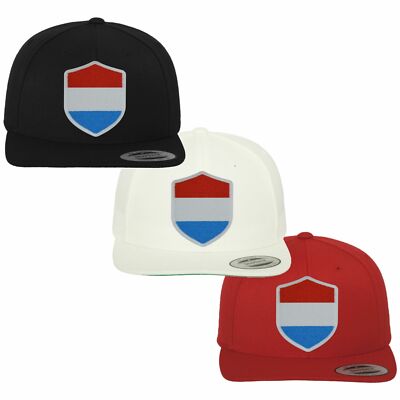 Basecap Snapback LUXEMBURG mit Wappen WM EM Fan Fahne Flagge FanShirts4u