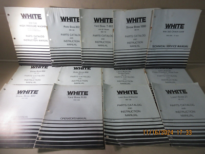 #ad #ad WHITE YARD BOSS Parts Catalog Operators Manual 20 21 22 Mower Snow 800 Roto 200 $30.00