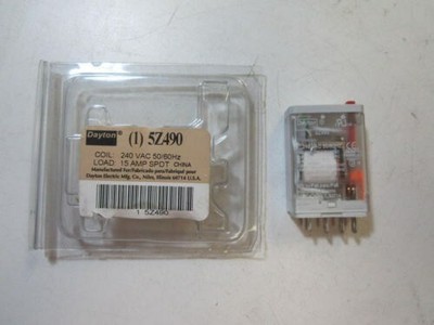 240 Volts AC 50/60 Hz 15 Amp SPDT 5 Pin Push to Test LED ...